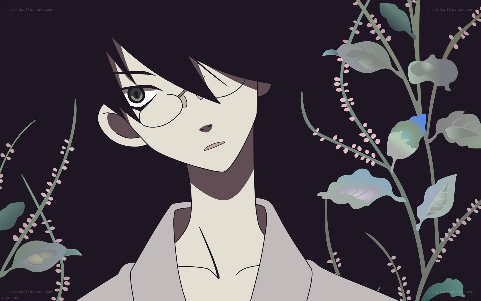 anime character with glasses