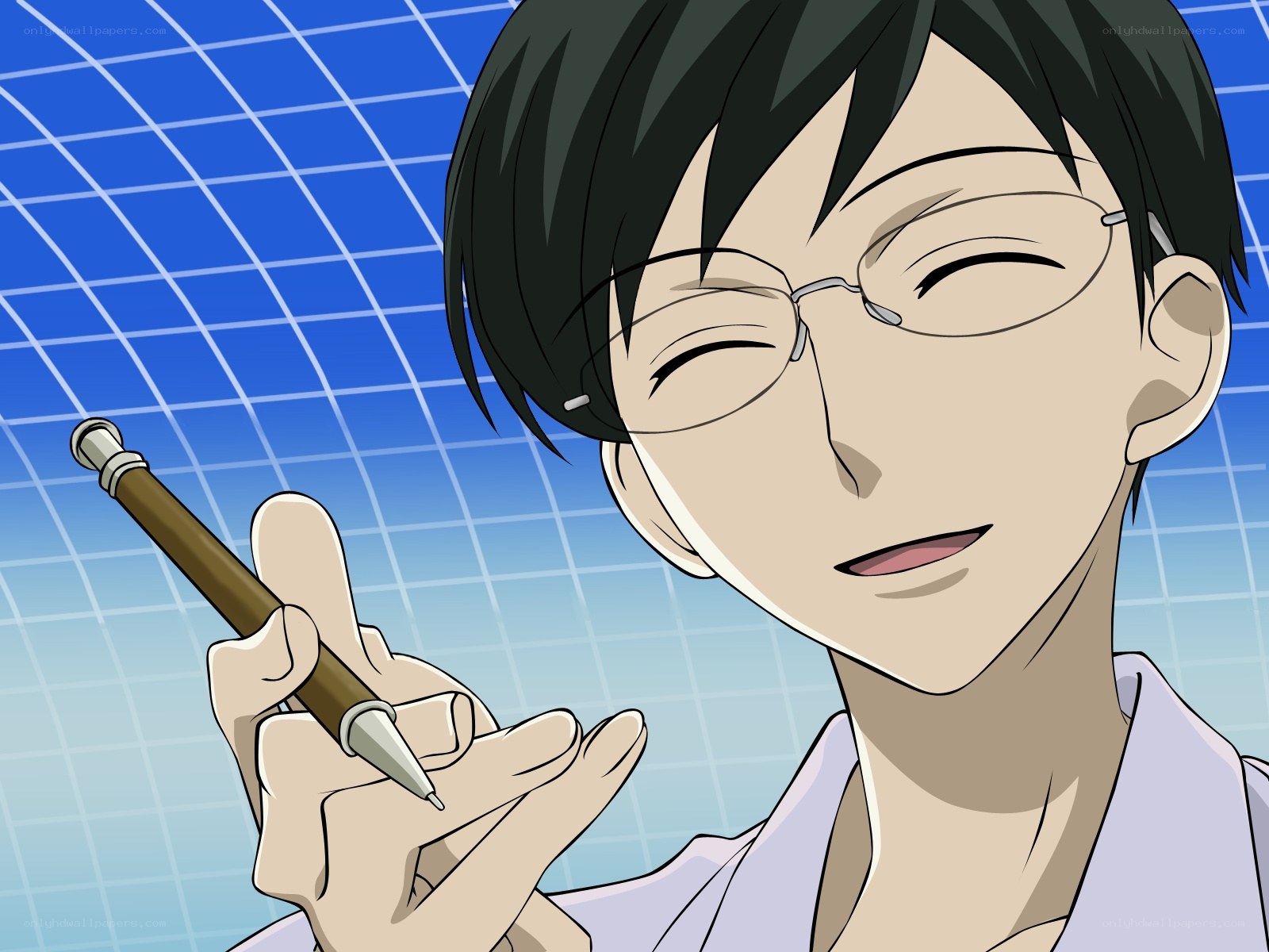 anime character with glasses