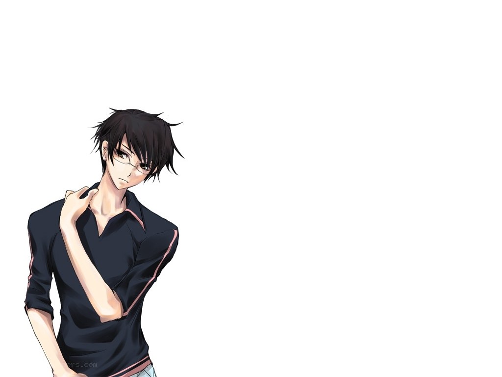 anime character with glasses