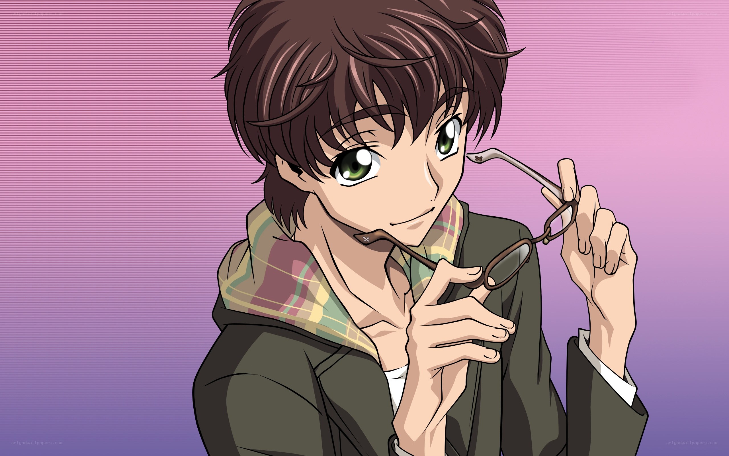 anime character with glasses