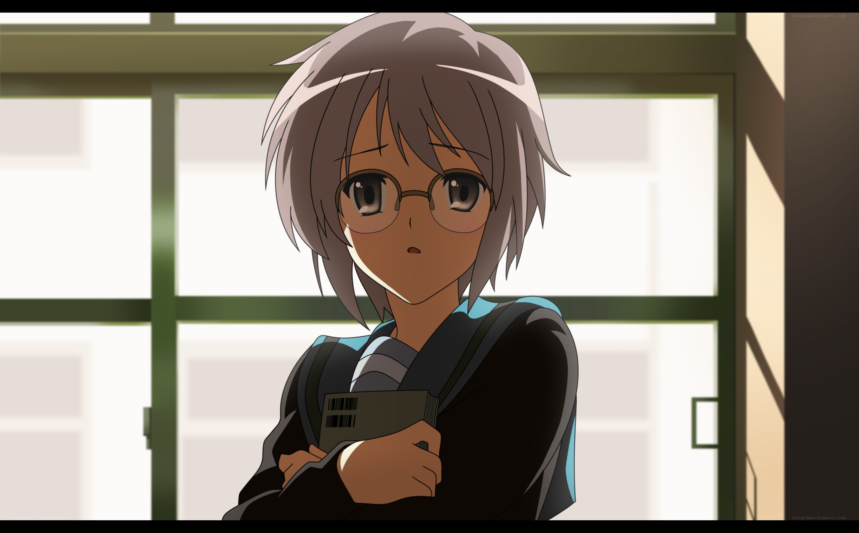 anime character with glasses