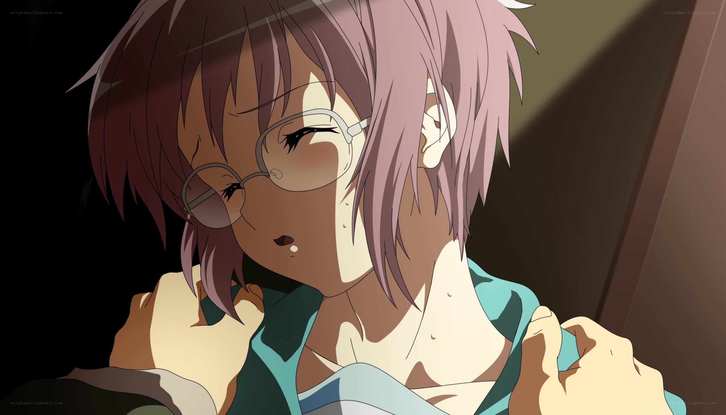 anime character with glasses