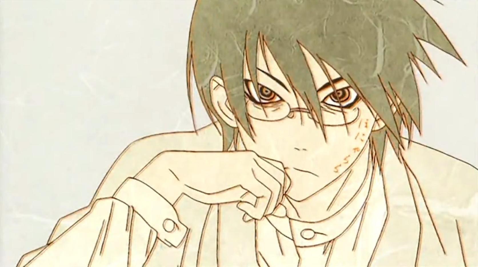 anime character with glasses