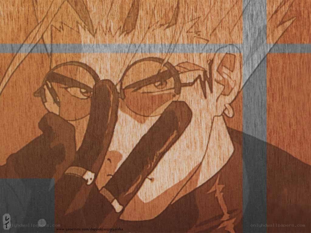 Anime character with glasses