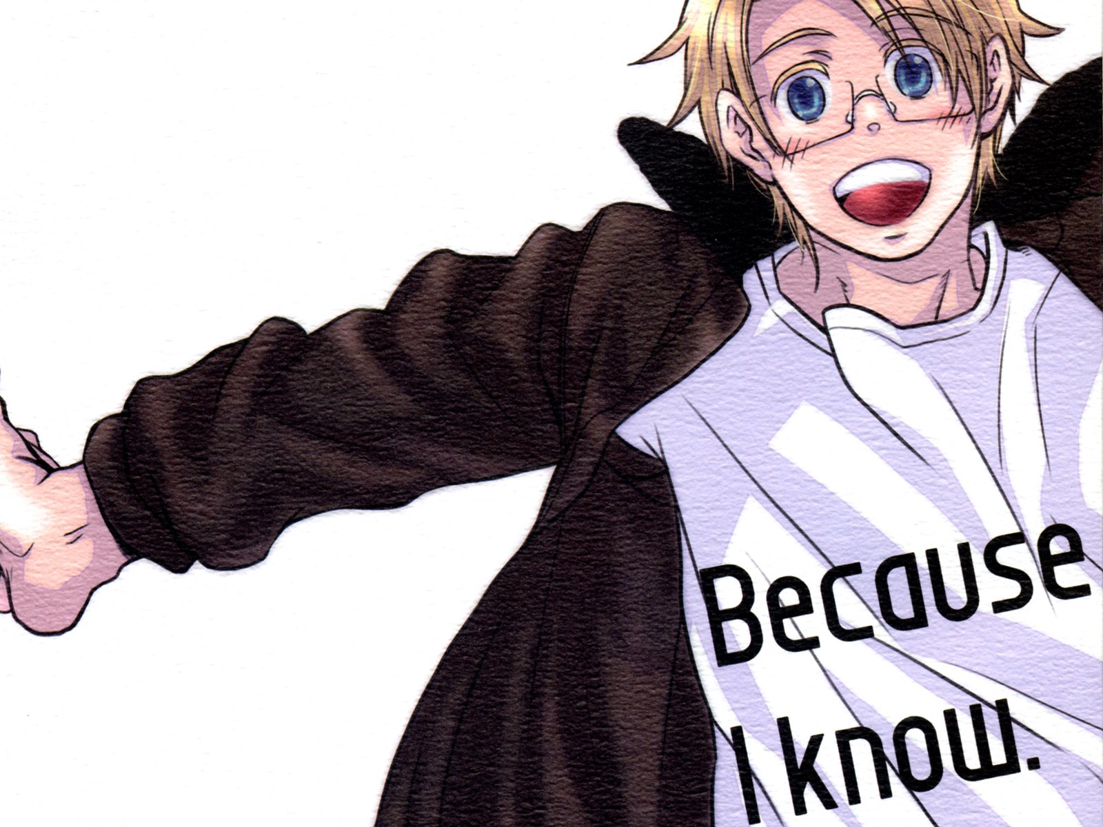 anime character with glasses