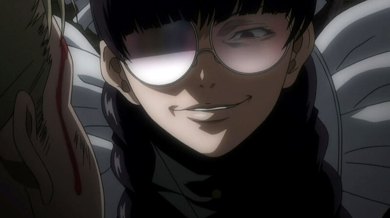 anime character with glasses