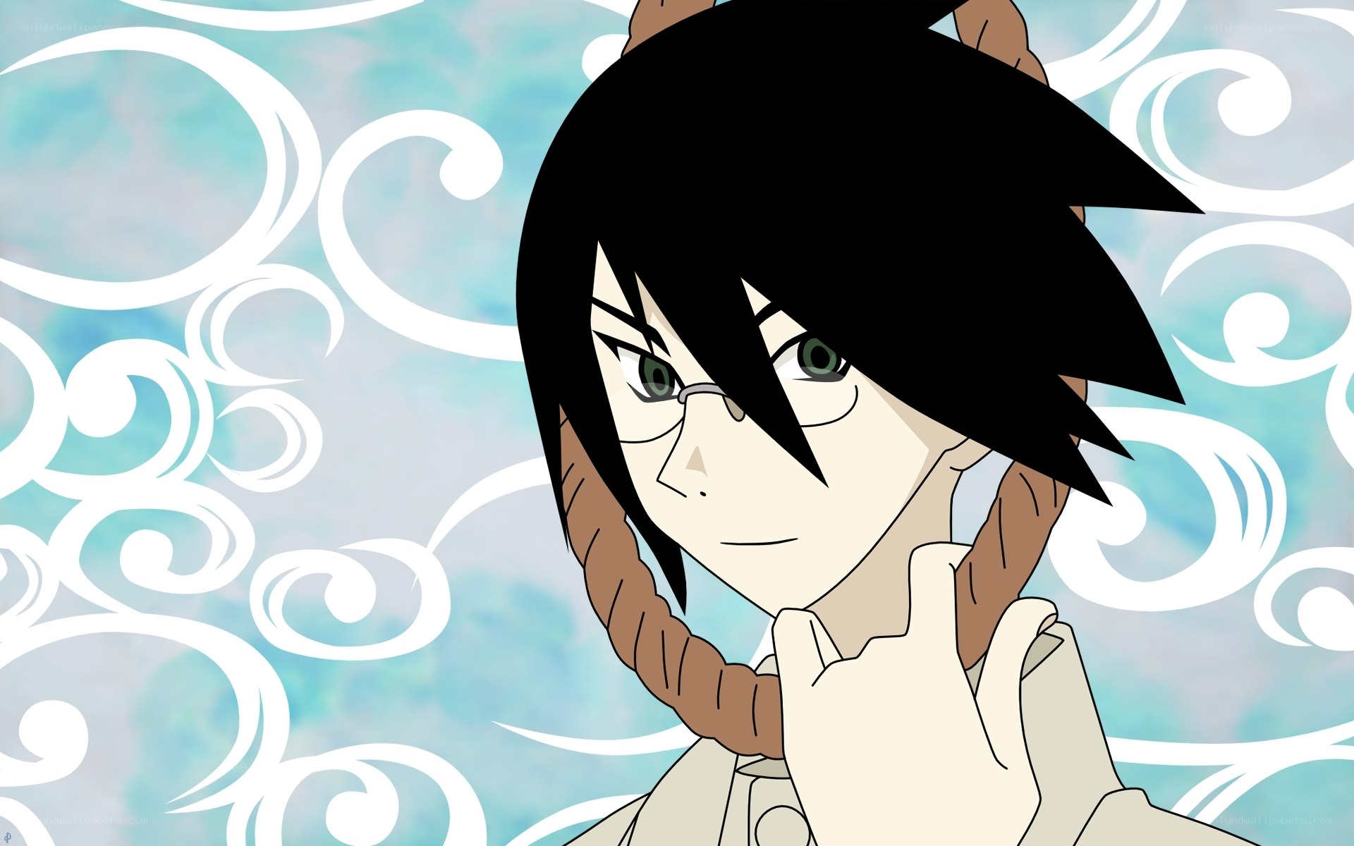 anime character with glasses