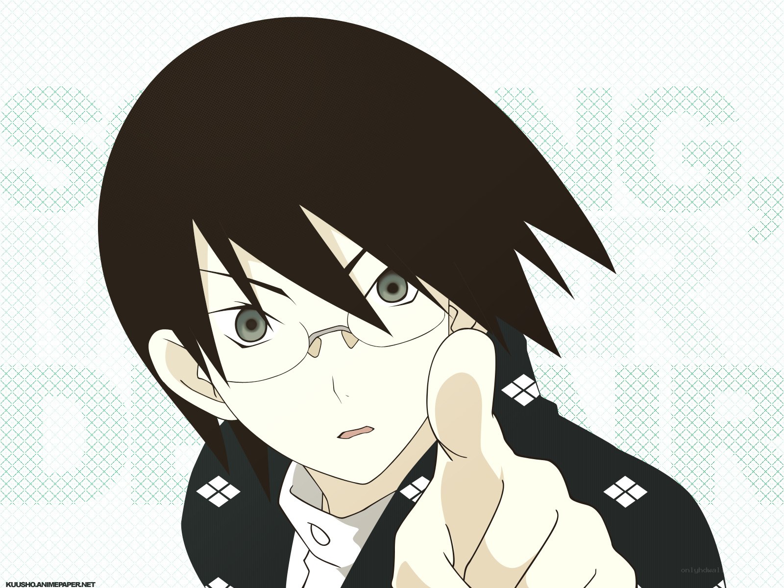 anime character with glasses