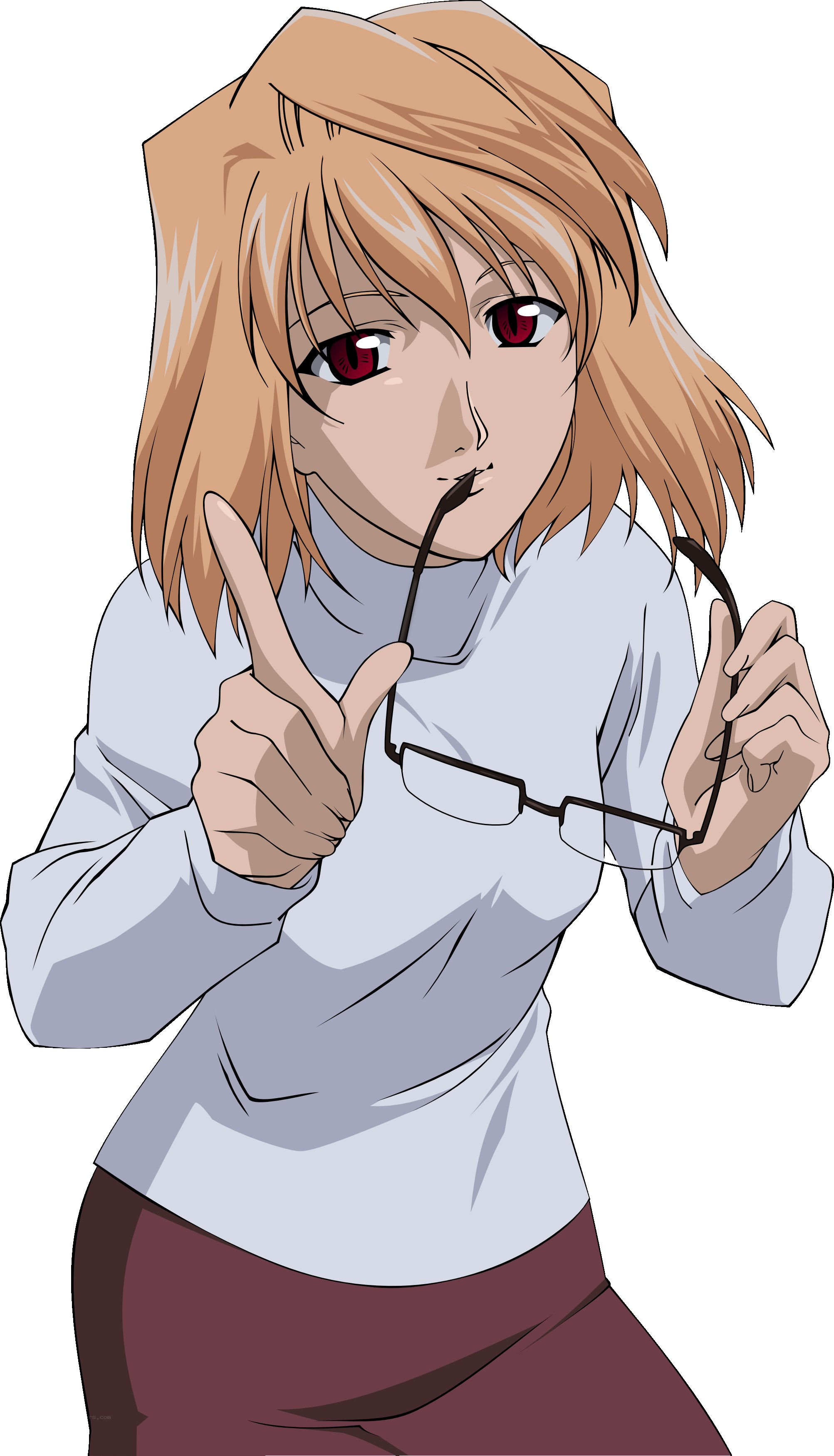 anime character with glasses