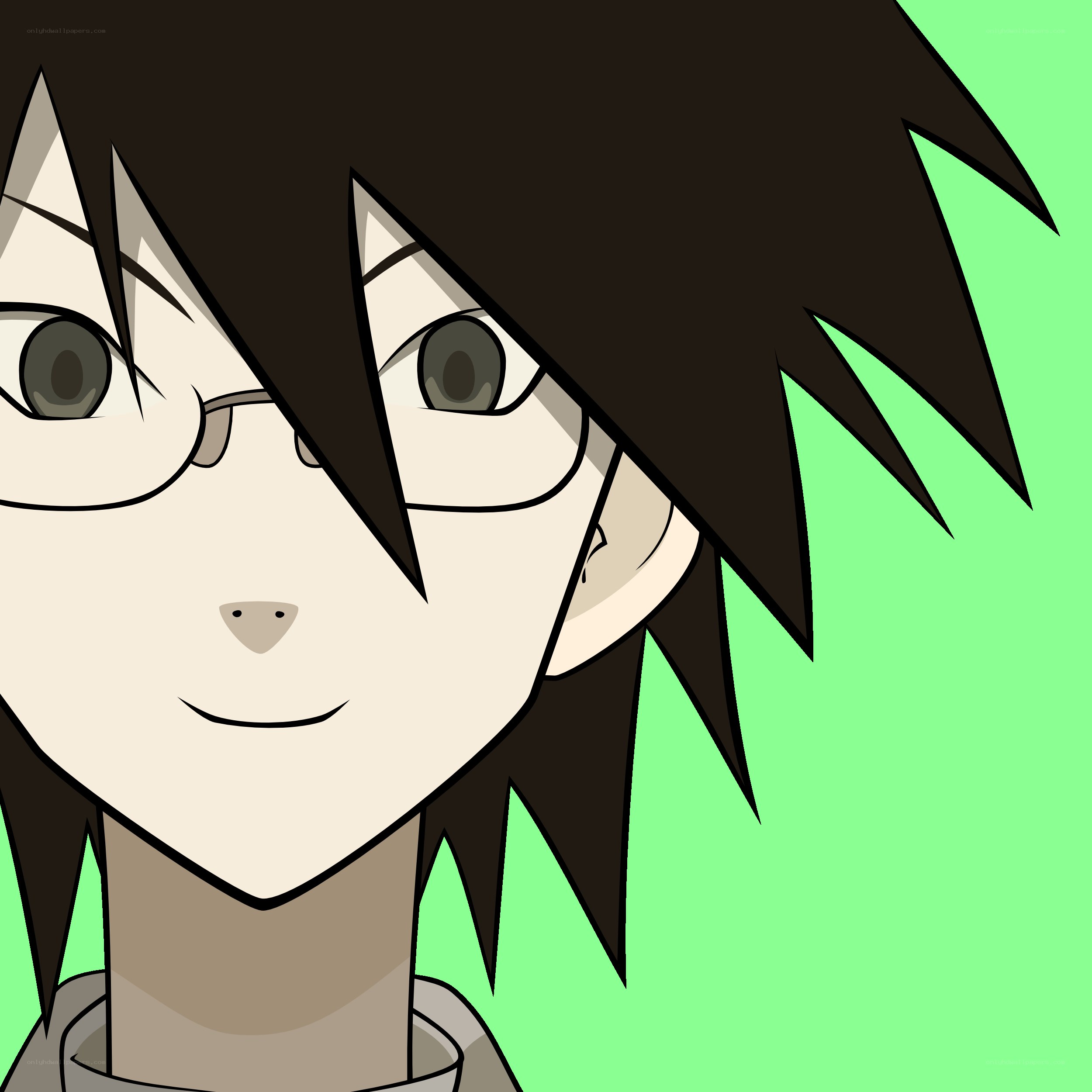 anime character with glasses
