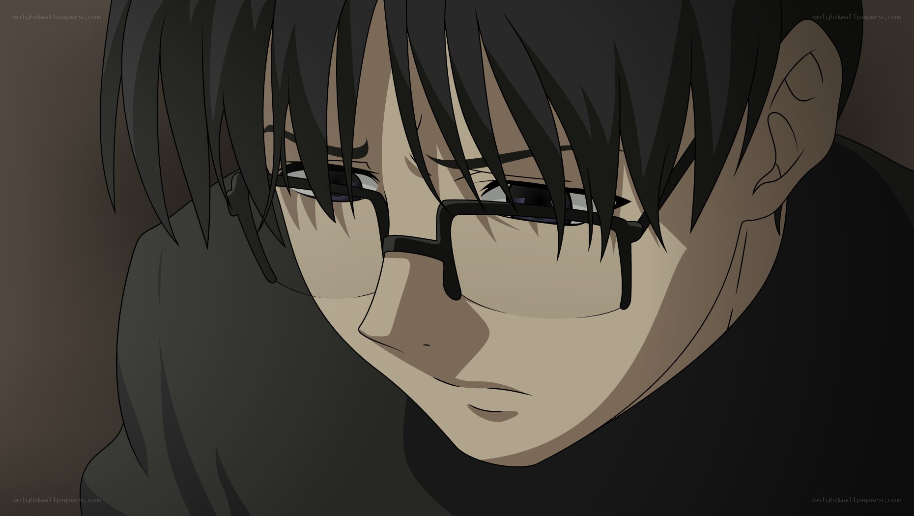 anime character with glasses