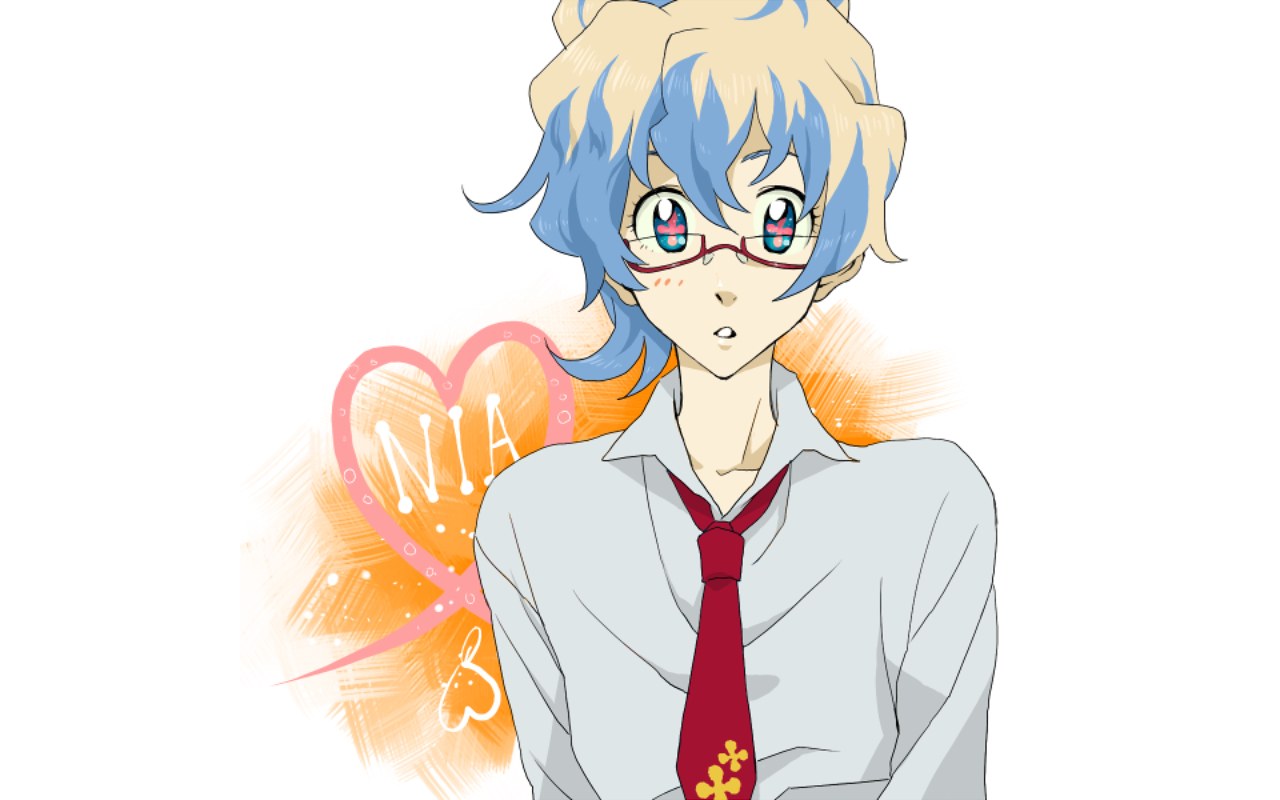 anime character with glasses