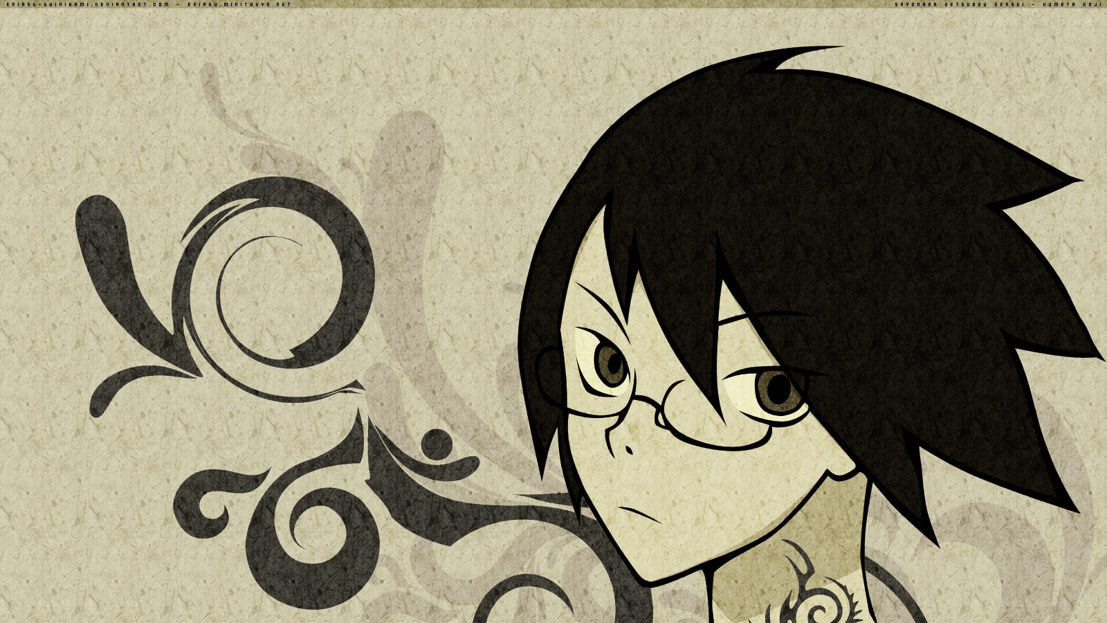 anime character with glasses