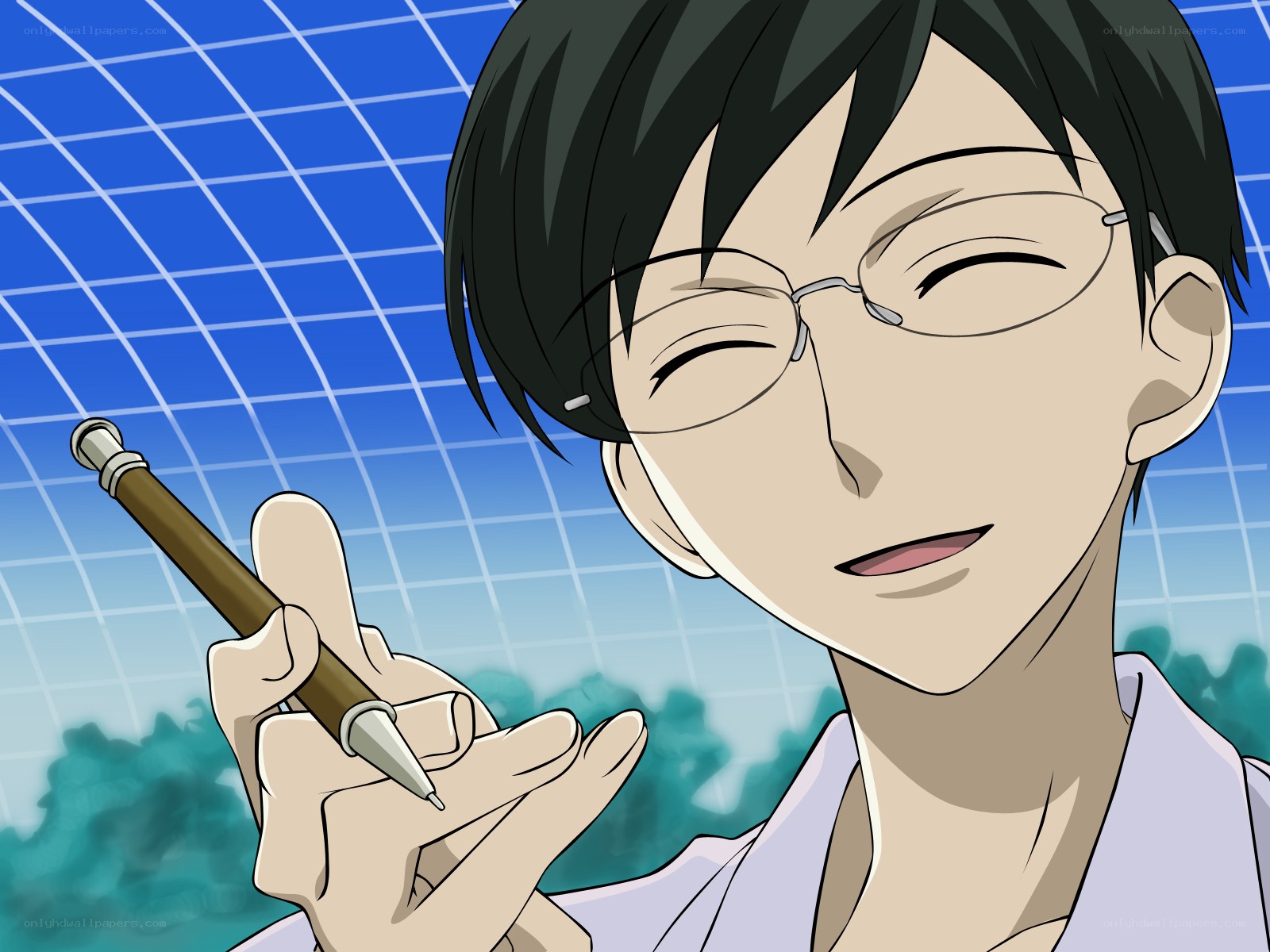 anime character with glasses