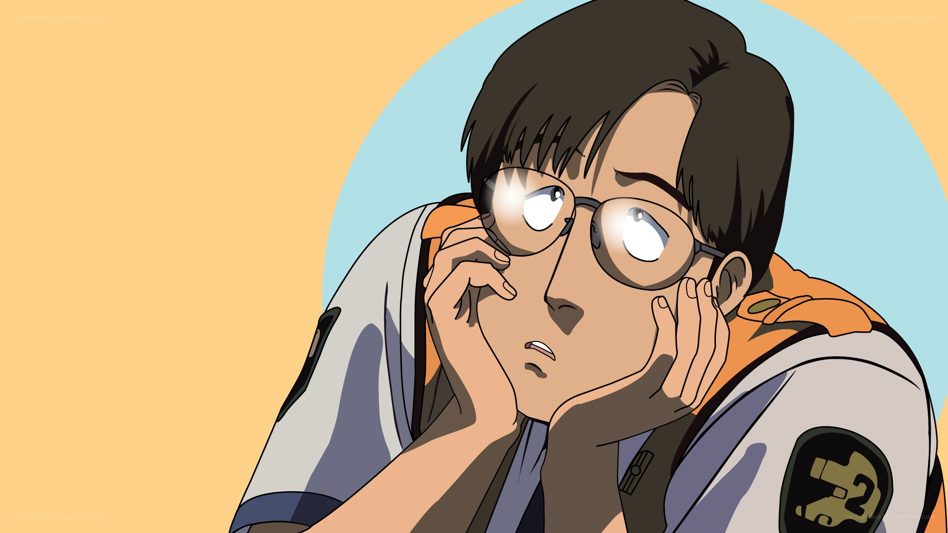 anime character with glasses