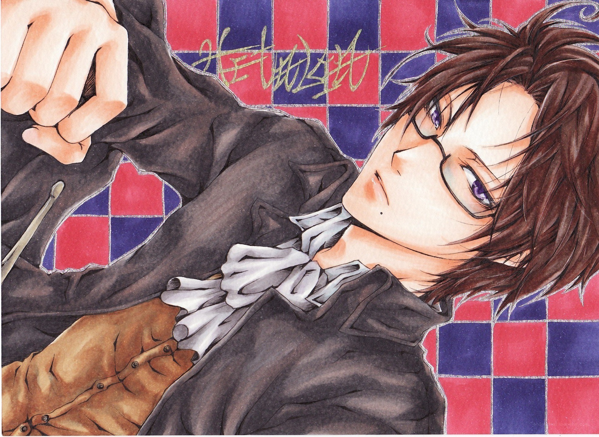 anime character with glasses