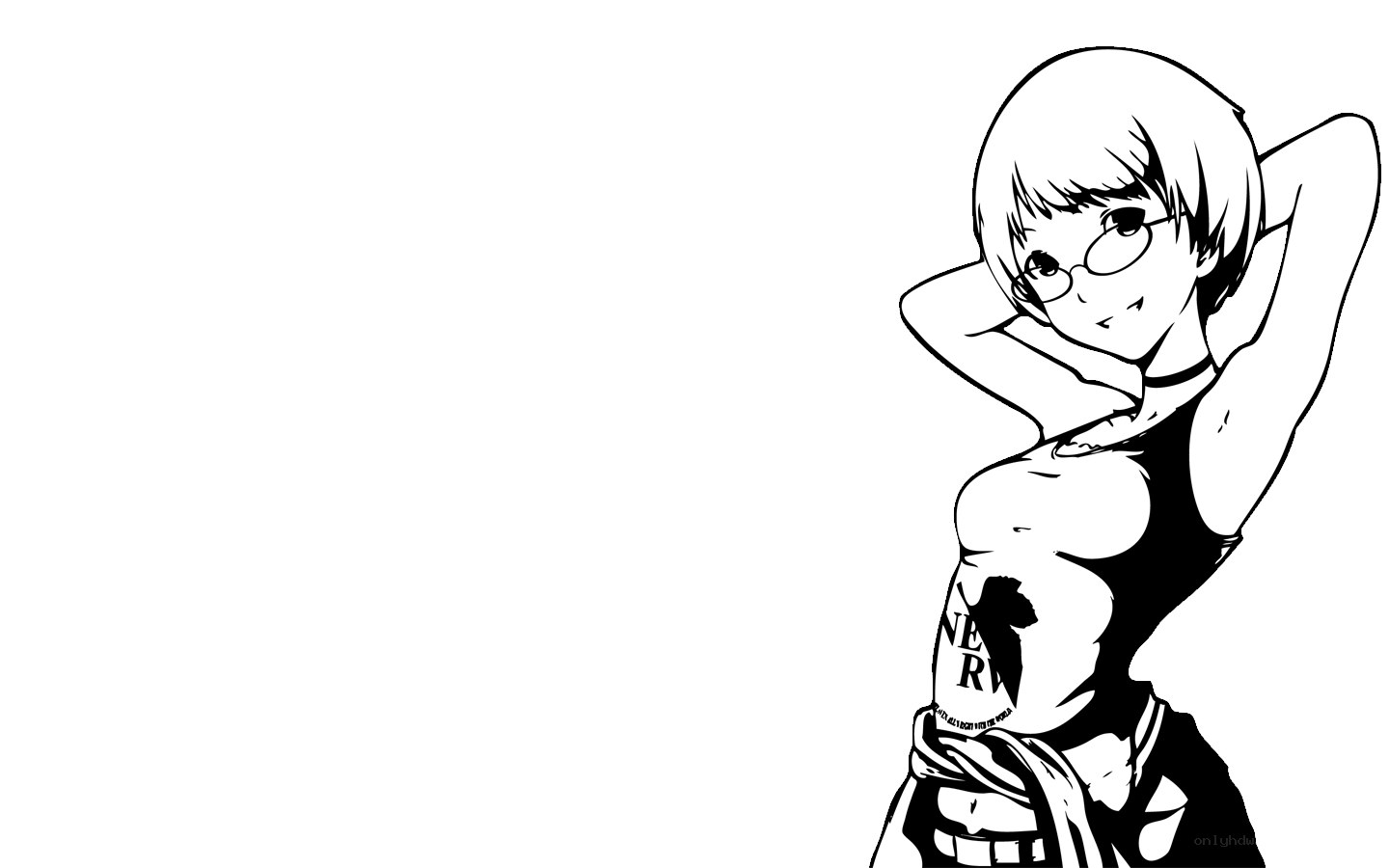 anime character with glasses