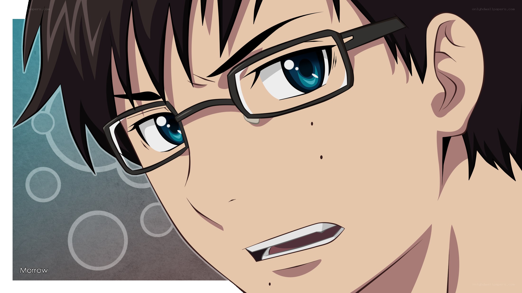 anime character with glasses