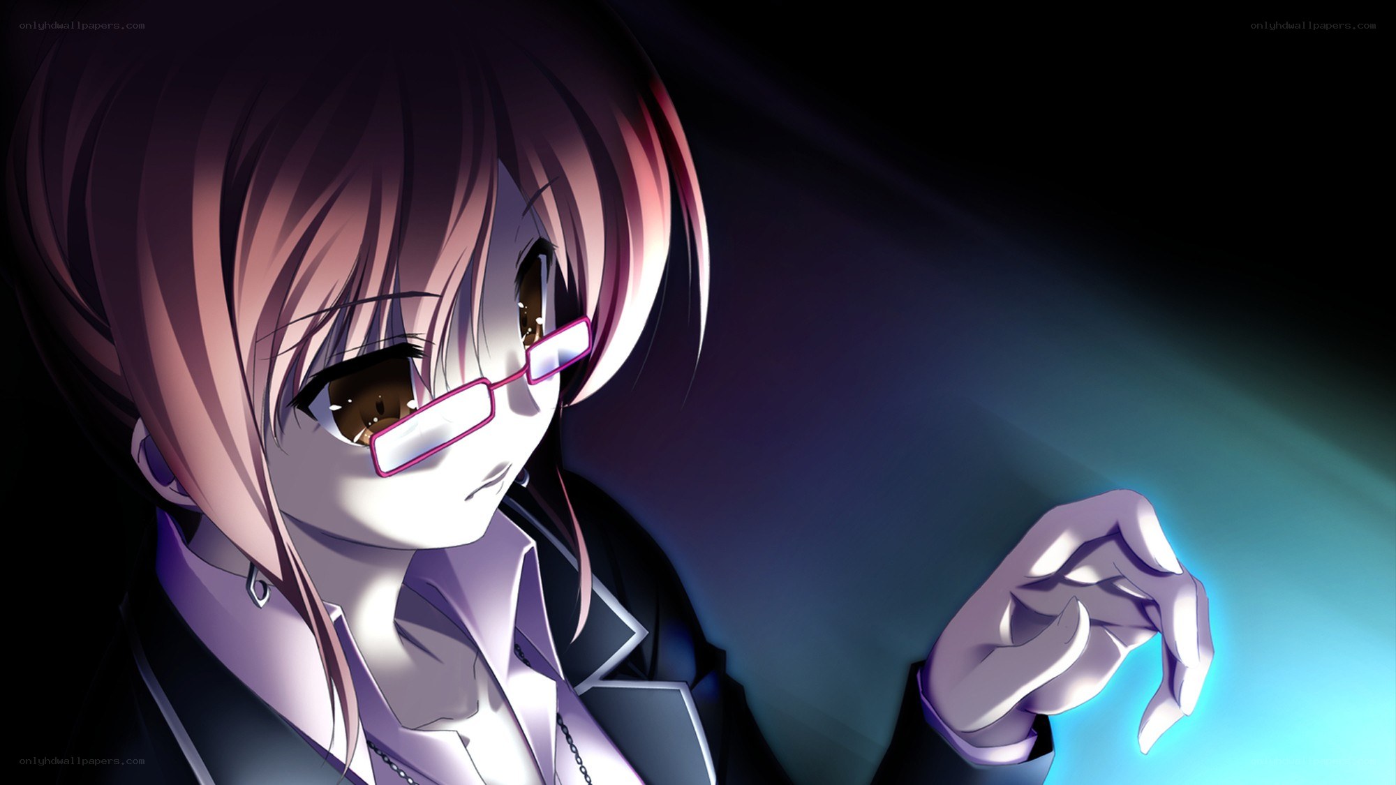 anime character with glasses