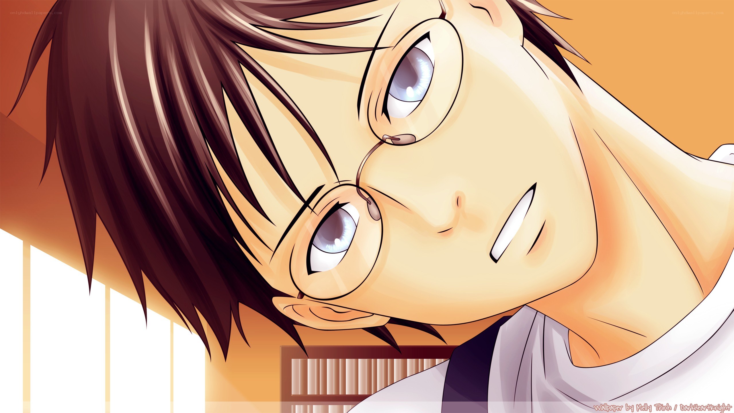 anime character with glasses