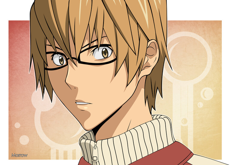 Anime Character with Glasses — Beige