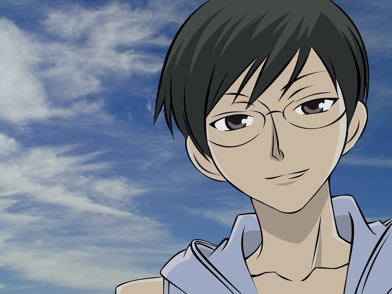 Anime Character with Glasses — Blue, Calm, Afternoon