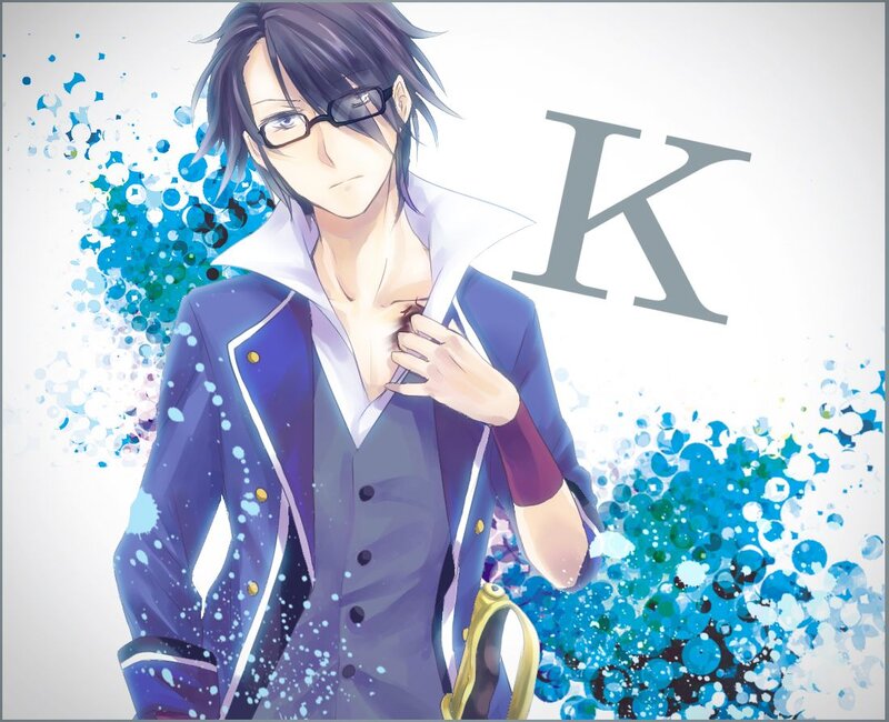 Anime Character with Glasses — Blue, Dramatic, Jacket