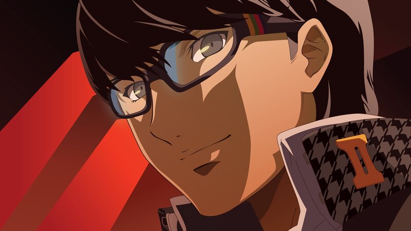 Anime Character with Glasses — Brown, Dramatic