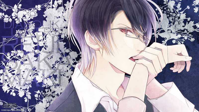 Anime Character with Glasses — Purple, Dramatic, Manga