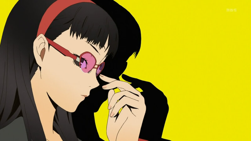 Anime Character with Glasses — Yellow, Dramatic