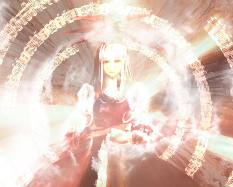anime character with glowing aura