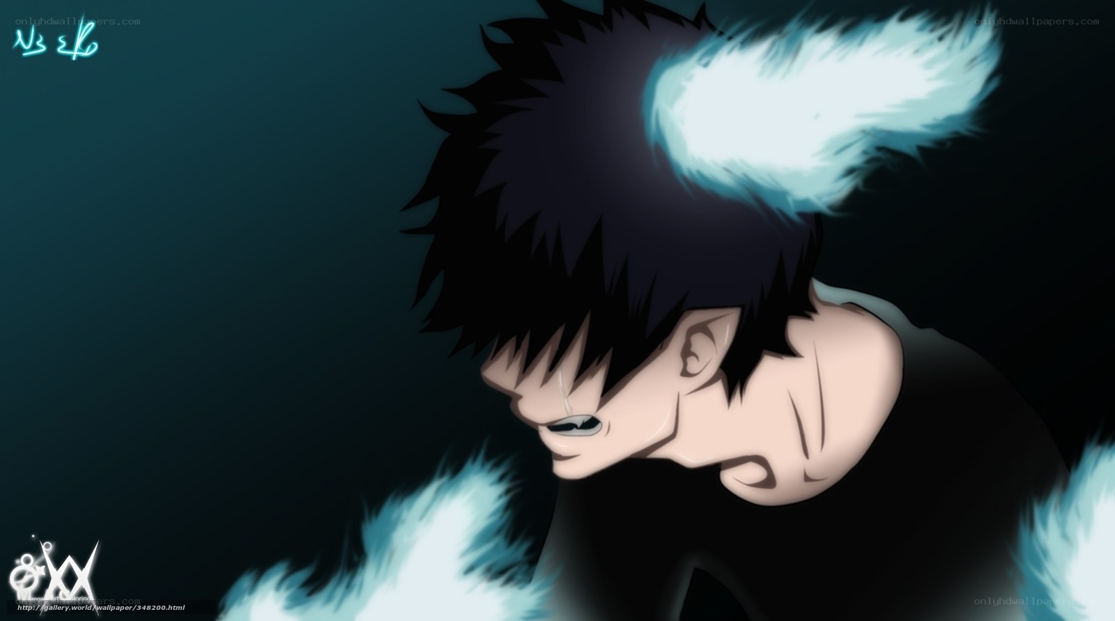 anime character with glowing aura