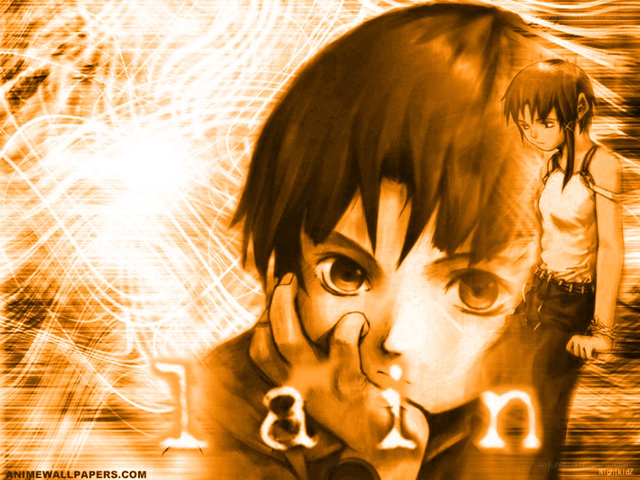 anime character with glowing background