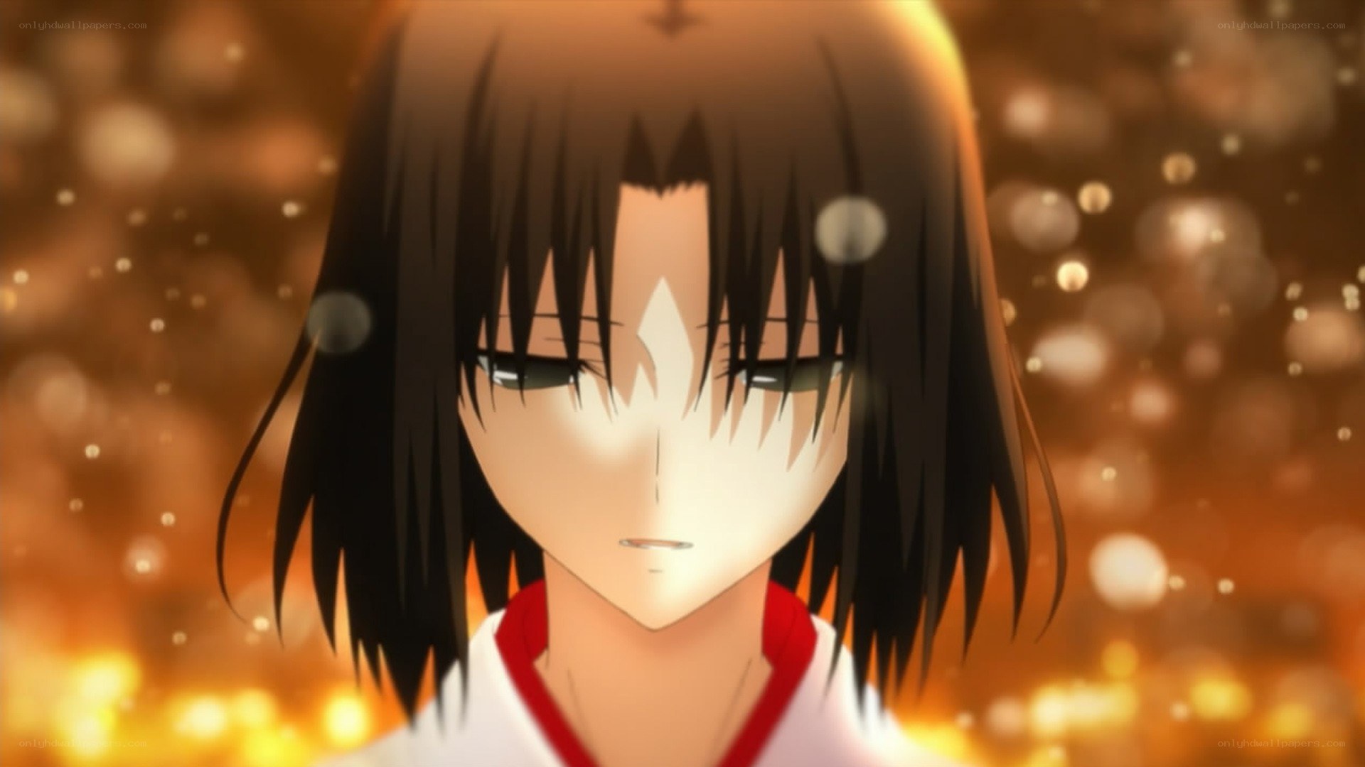 anime character with glowing background
