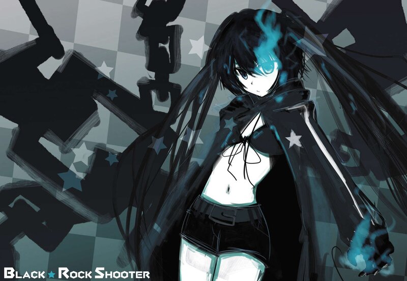 Anime character with glowing blue energy
