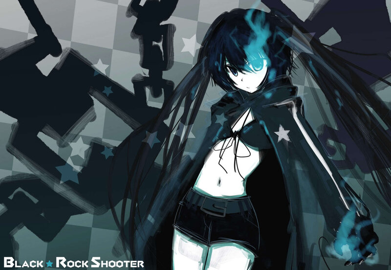 Anime character with glowing blue energy
