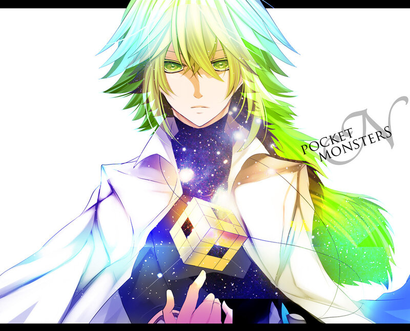 anime character with glowing cube