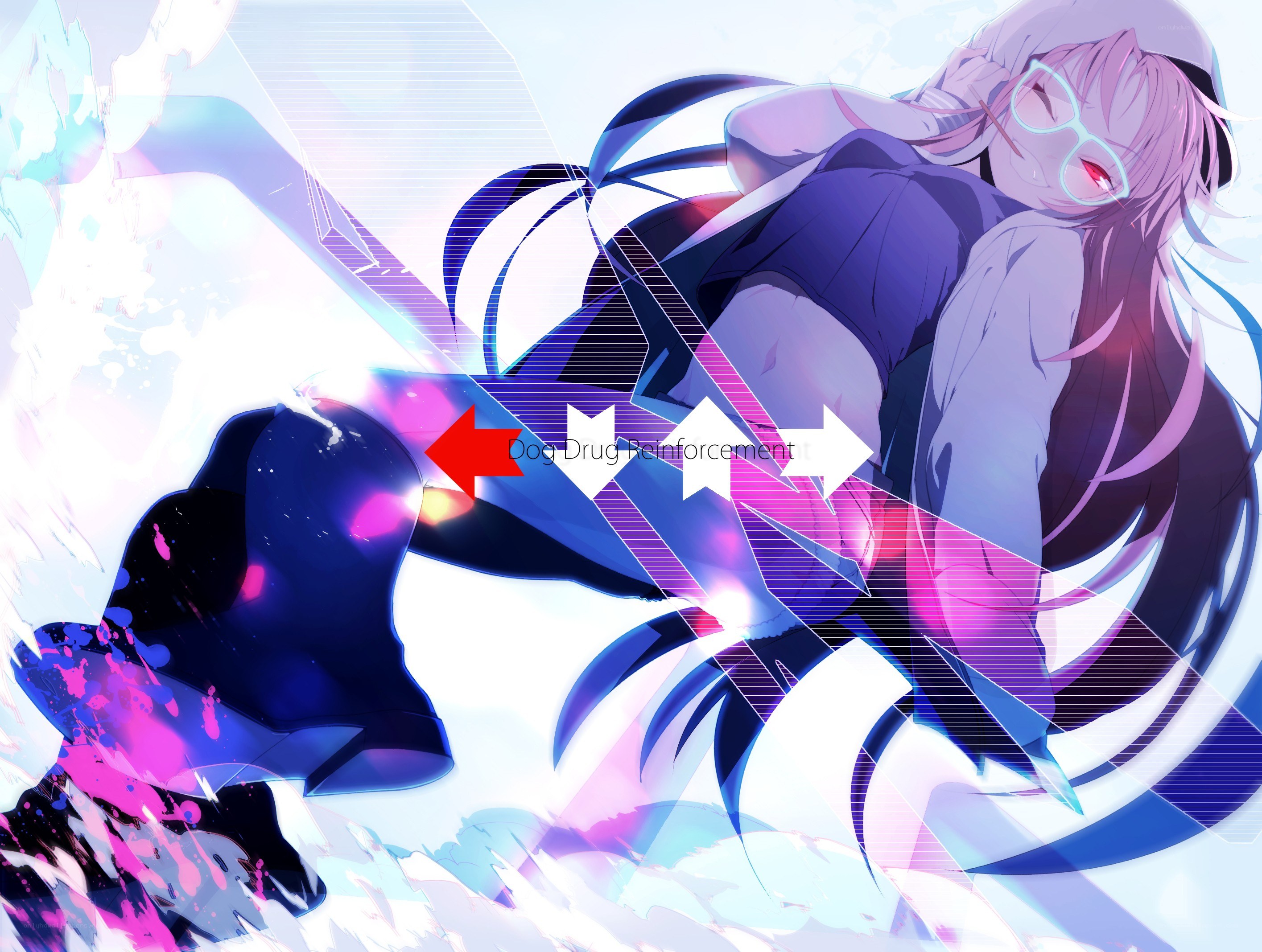Anime character with glowing effects