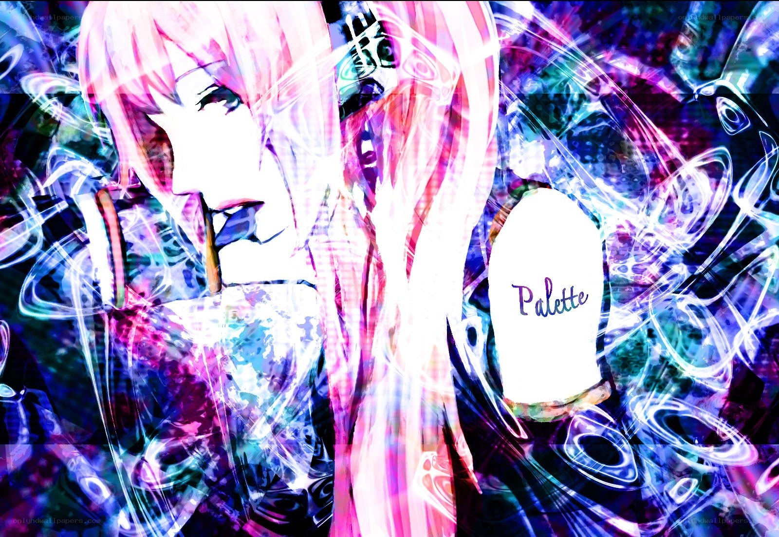 anime character with glowing effects