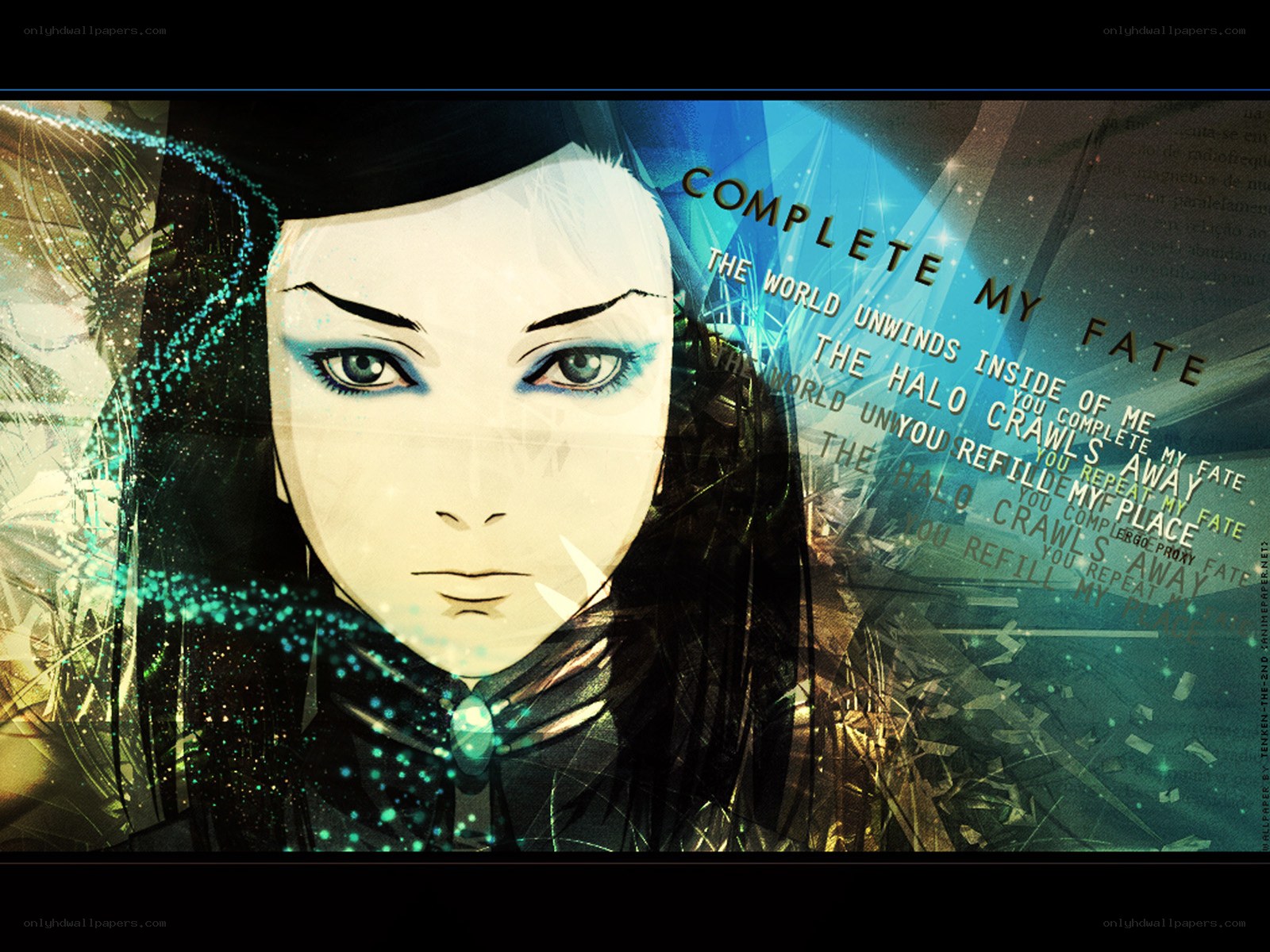 anime character with glowing effects