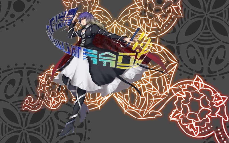 anime character with glowing effects