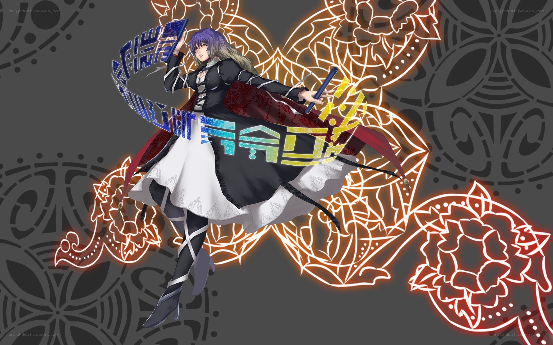 anime character with glowing effects