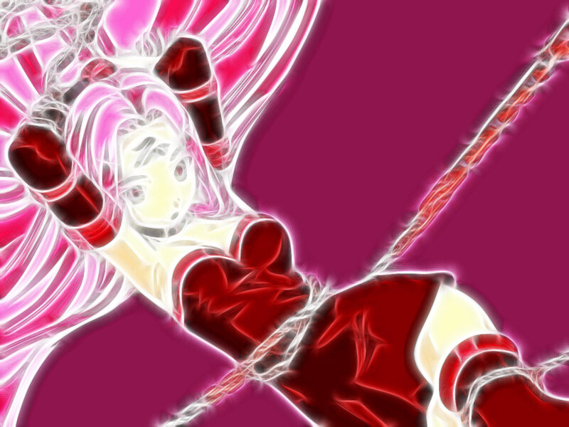 anime character with glowing effects