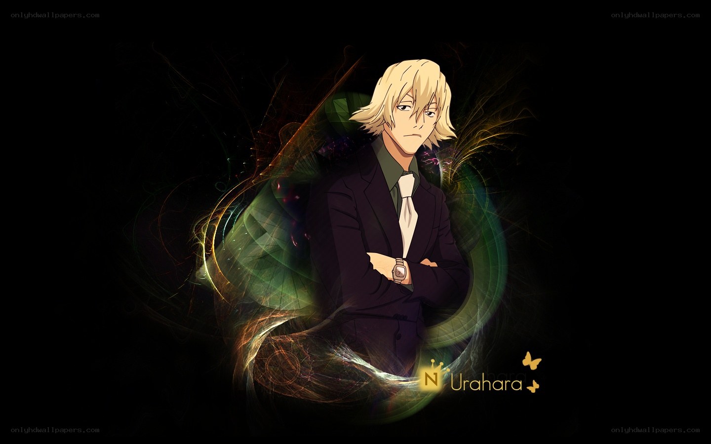 Anime character with glowing effects