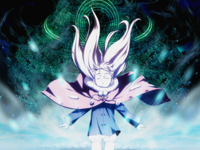 Anime character with glowing energy