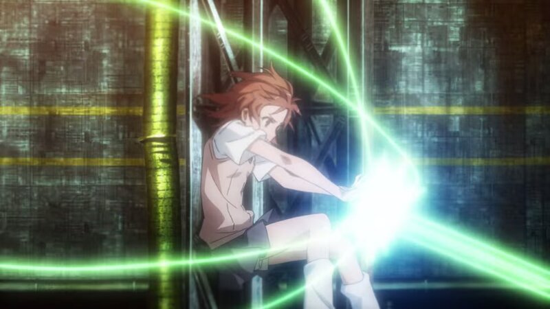 Anime Character with Glowing Energy — Green