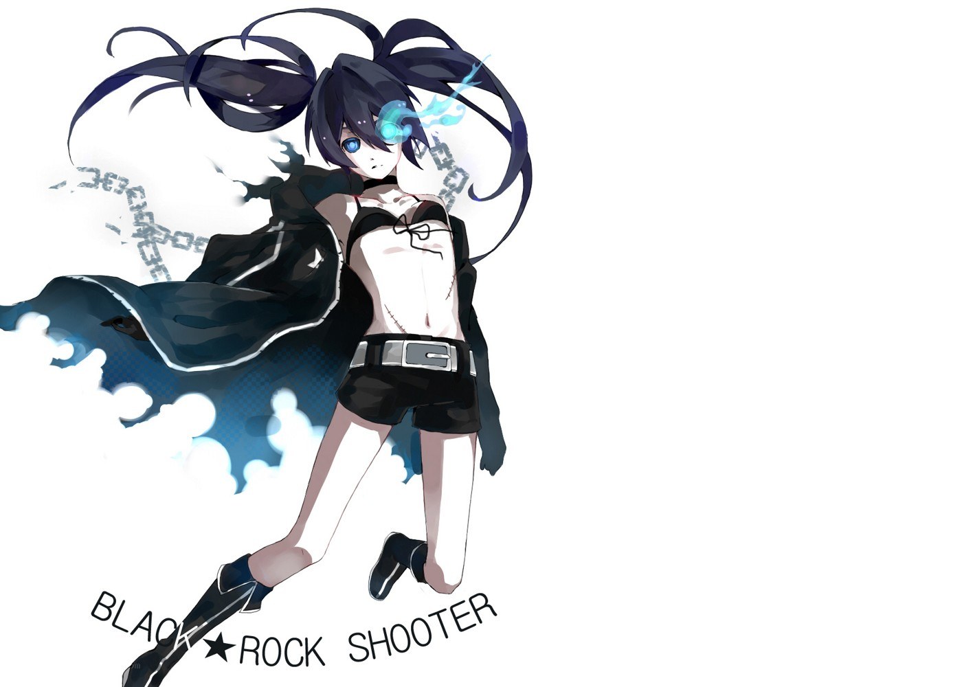 Anime character with glowing eye