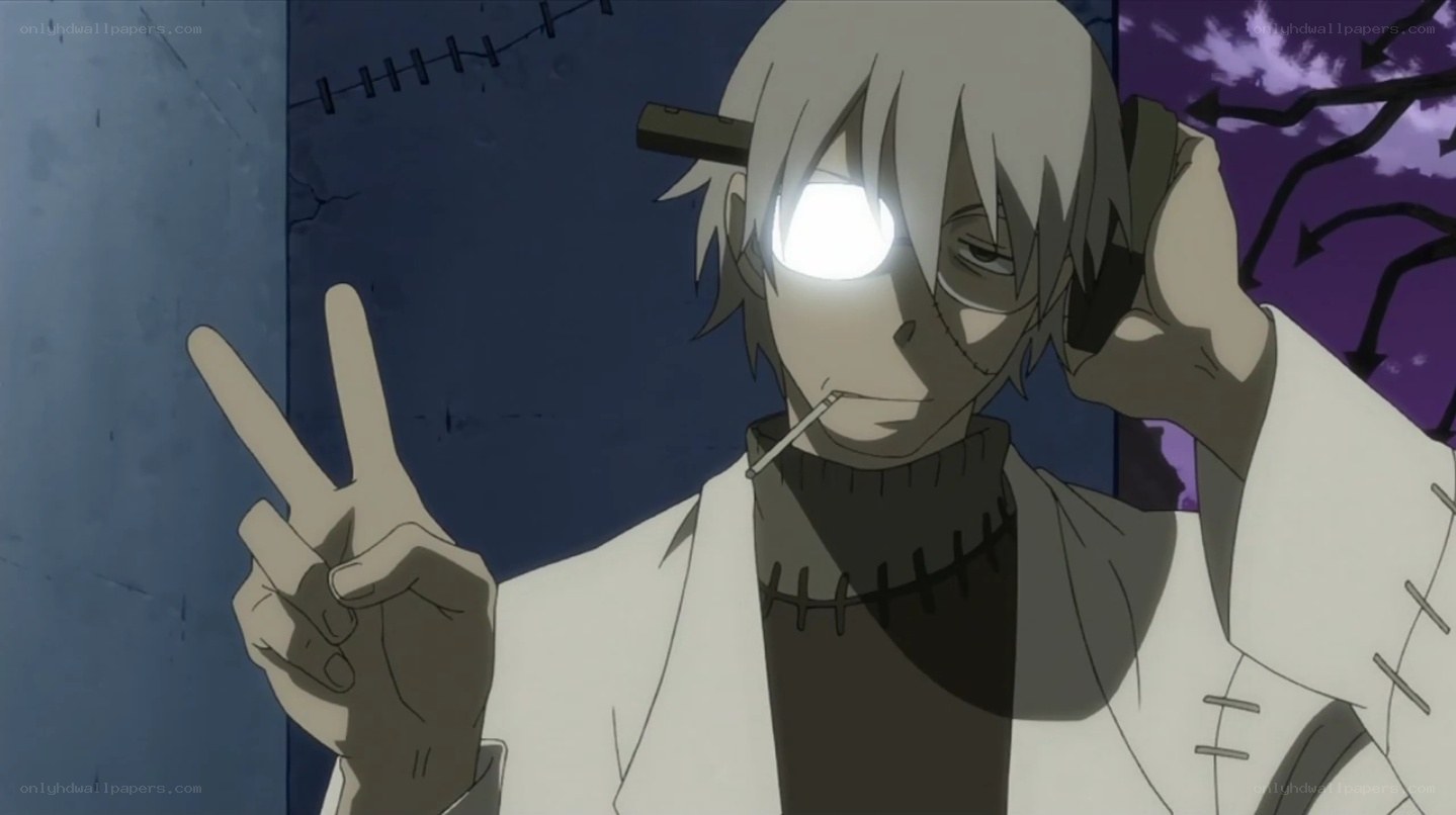 anime character with glowing eye