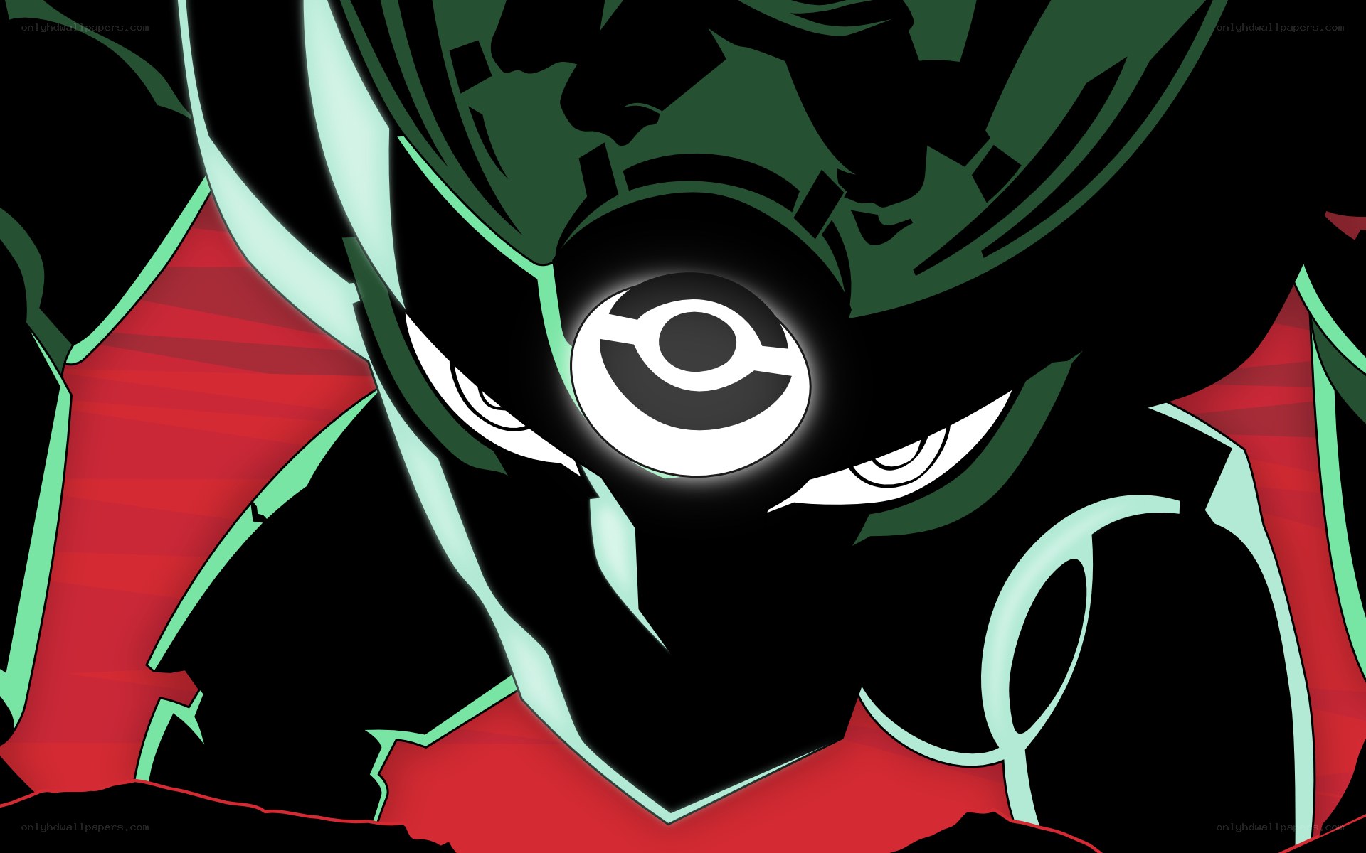 anime character with glowing eye