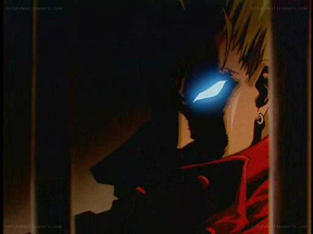 anime character with glowing eye